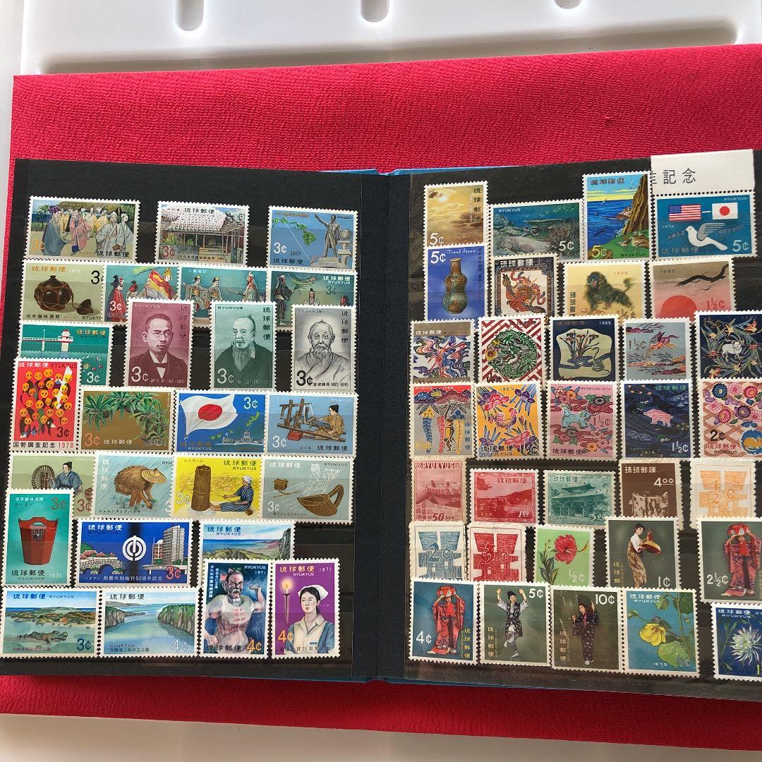 ストックブック１冊全て琉球切手！１４２種＋レア小型シート５種（単片２０枚内包）！