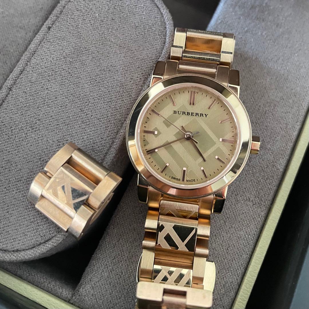 ！お値下げ早い者勝ち！　BURBERRY ローズゴールド 腕時計