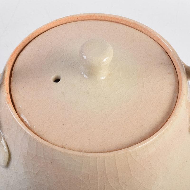 煎茶道具　京焼　河合瑞豊作　聴松茶注　土瓶　共箱　V　R9224