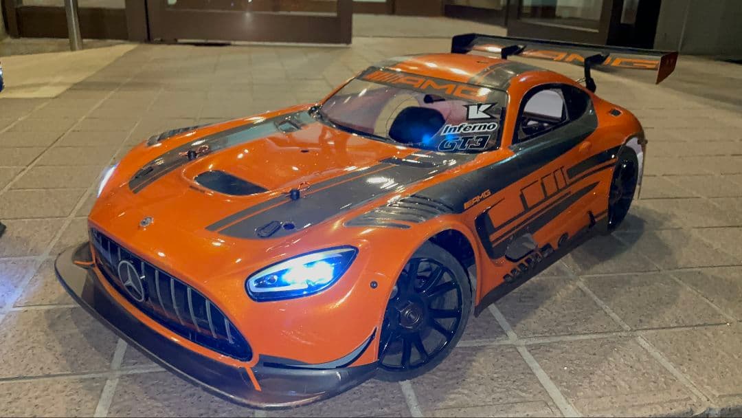 京商 インファーノgt AMGボディ LED付き