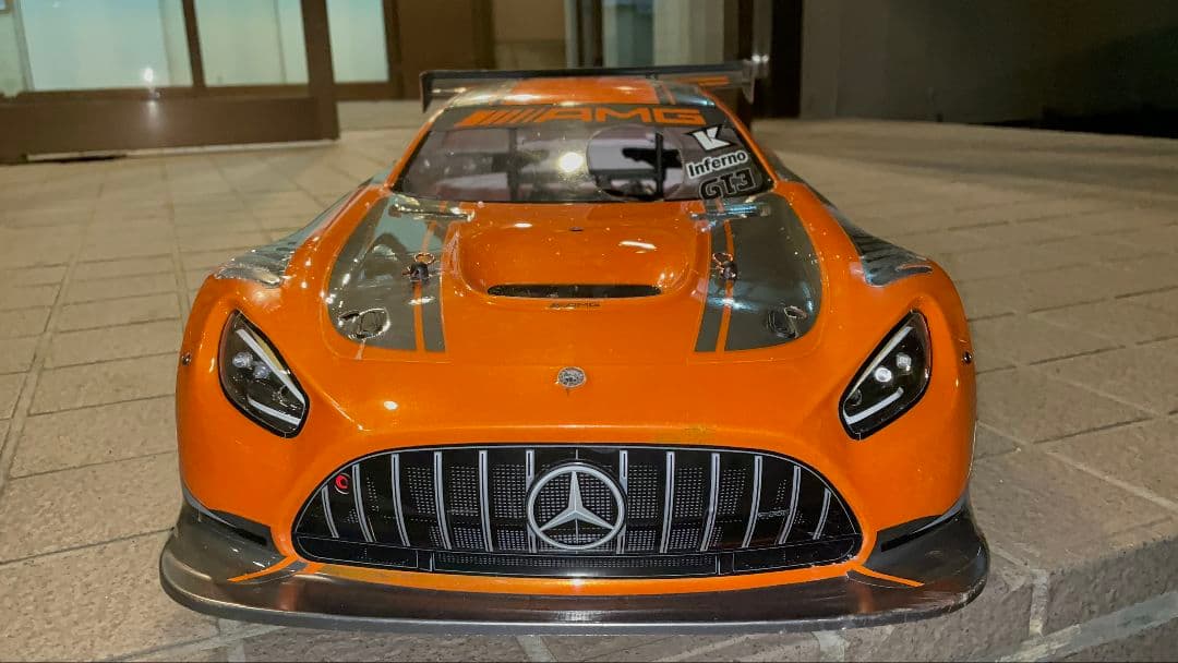 京商 インファーノgt AMGボディ LED付き