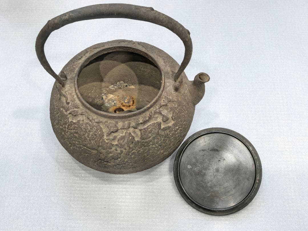 希少　鉄瓶 龍文堂造 骨董品　茶道具　インテリア　工芸品　コレクション