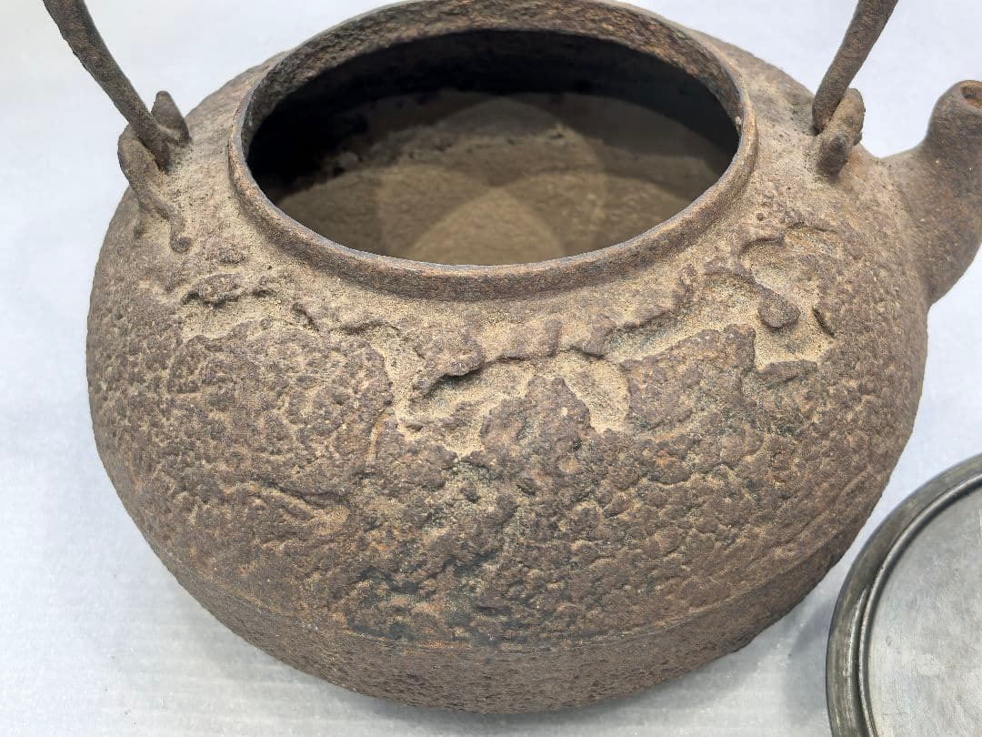 希少　鉄瓶 龍文堂造 骨董品　茶道具　インテリア　工芸品　コレクション