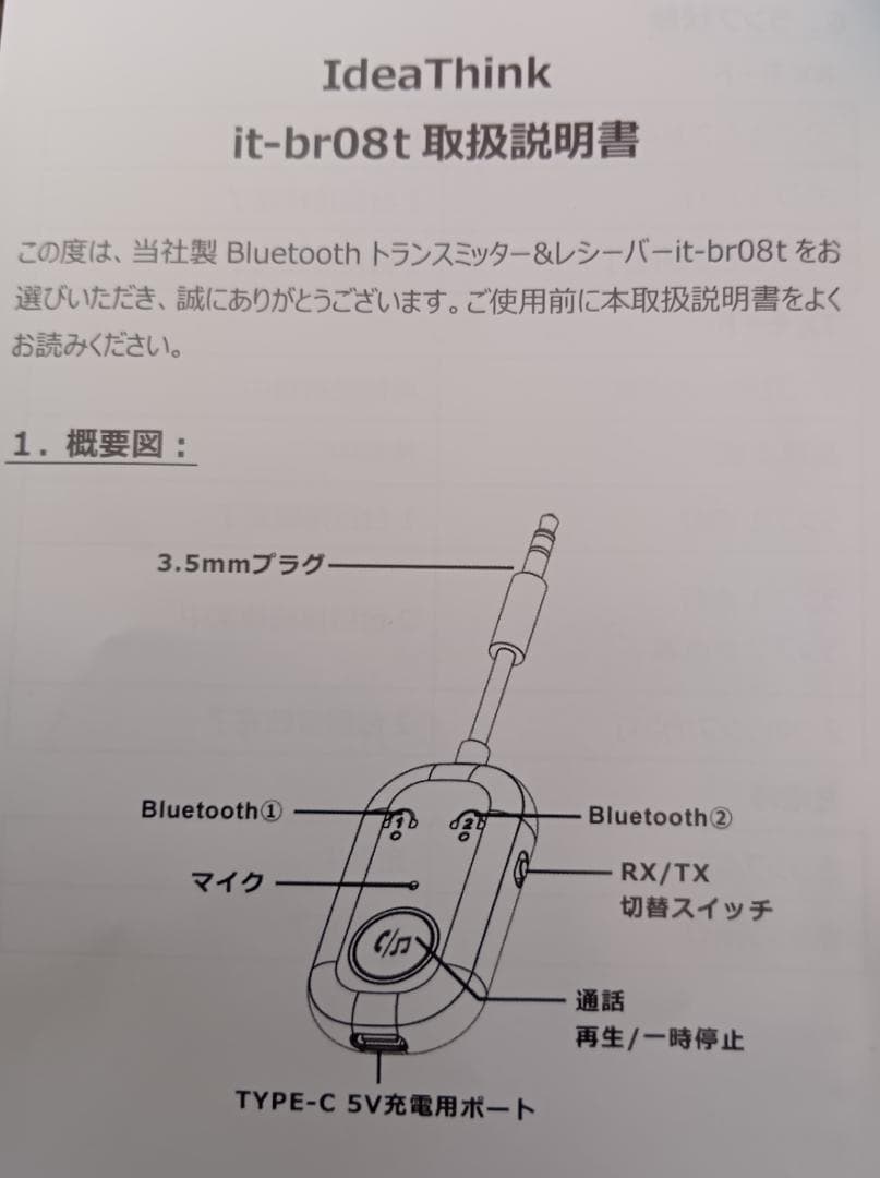 骨伝導集音器ボーンヘッドフォンエアリーとトランスミッター