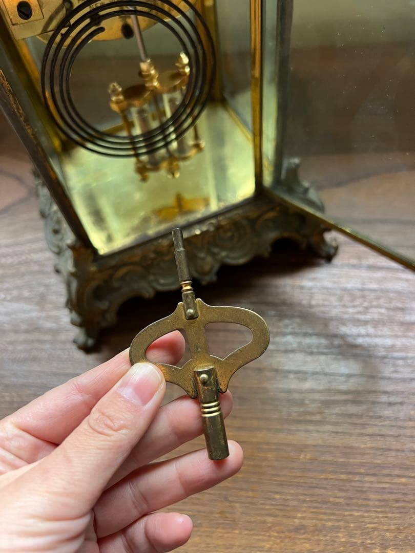 置時計　置物　古美術　19世紀　アンティーク