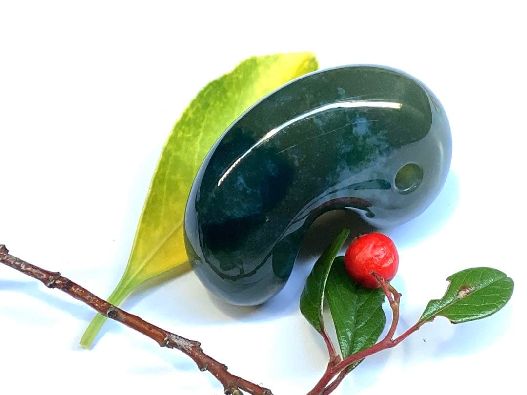 ✳【碧玉】特別安価の16800円　特大出雲石勾玉　コレクションレベル　安価卸し‼️