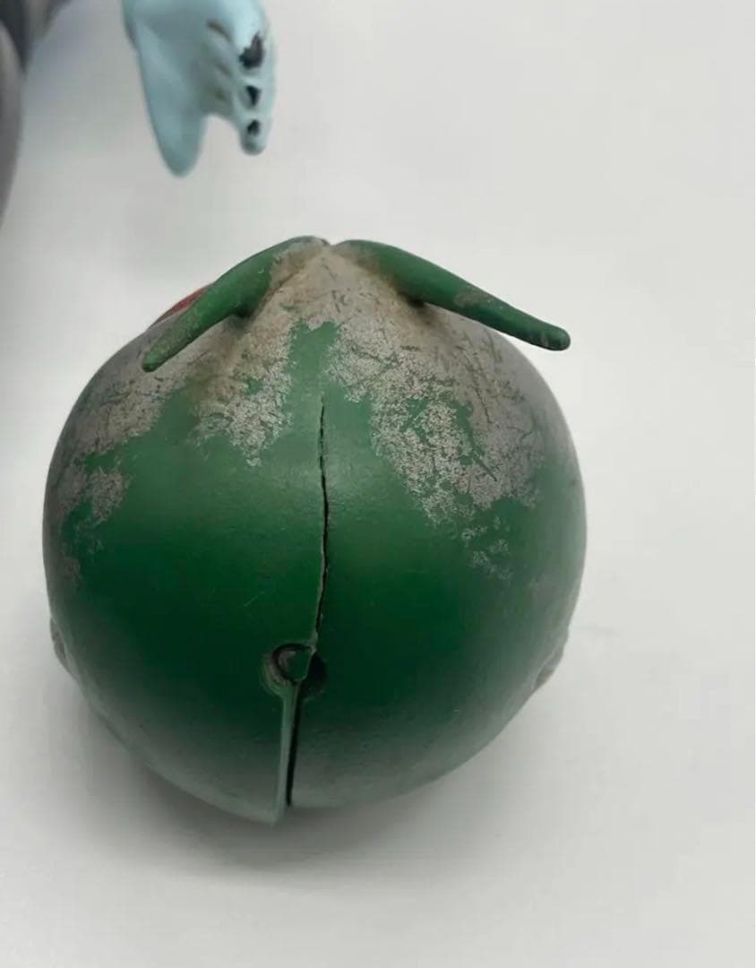 旧バンダイ★仮面ライダー1号★ソフビ★フィギュア★面取り★昭和レトロ★面取れ