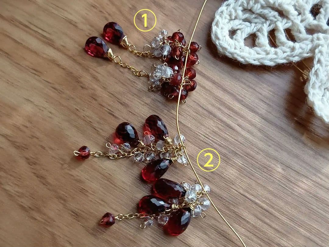 590/14kgfパープルフローライト×カイヤナイト他８点ピアス