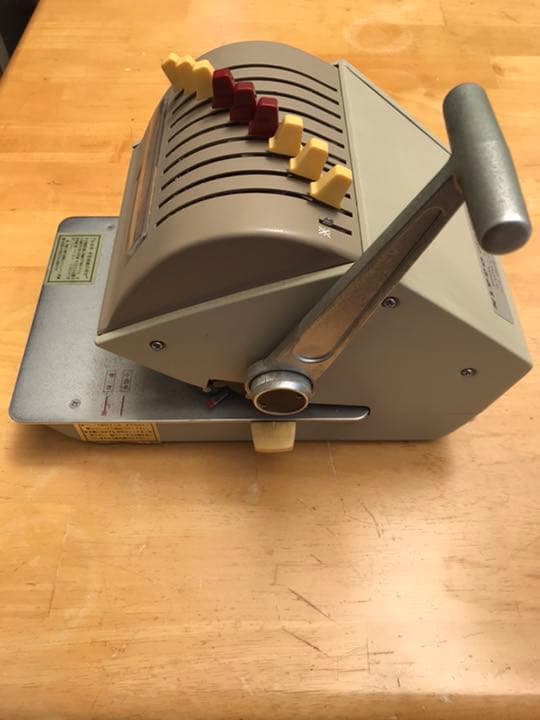 送料無料　小切手印字機　手形印字機　NIPPO 製品　昭和レトロ