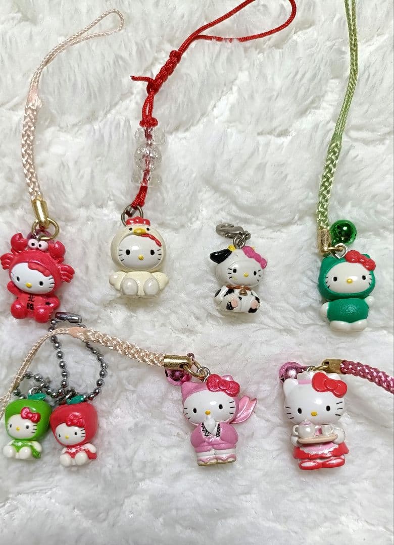 キティ　ハローキティ　値付け　ご当地限定　ストラップ　まとめ売り　サンリオ　レア