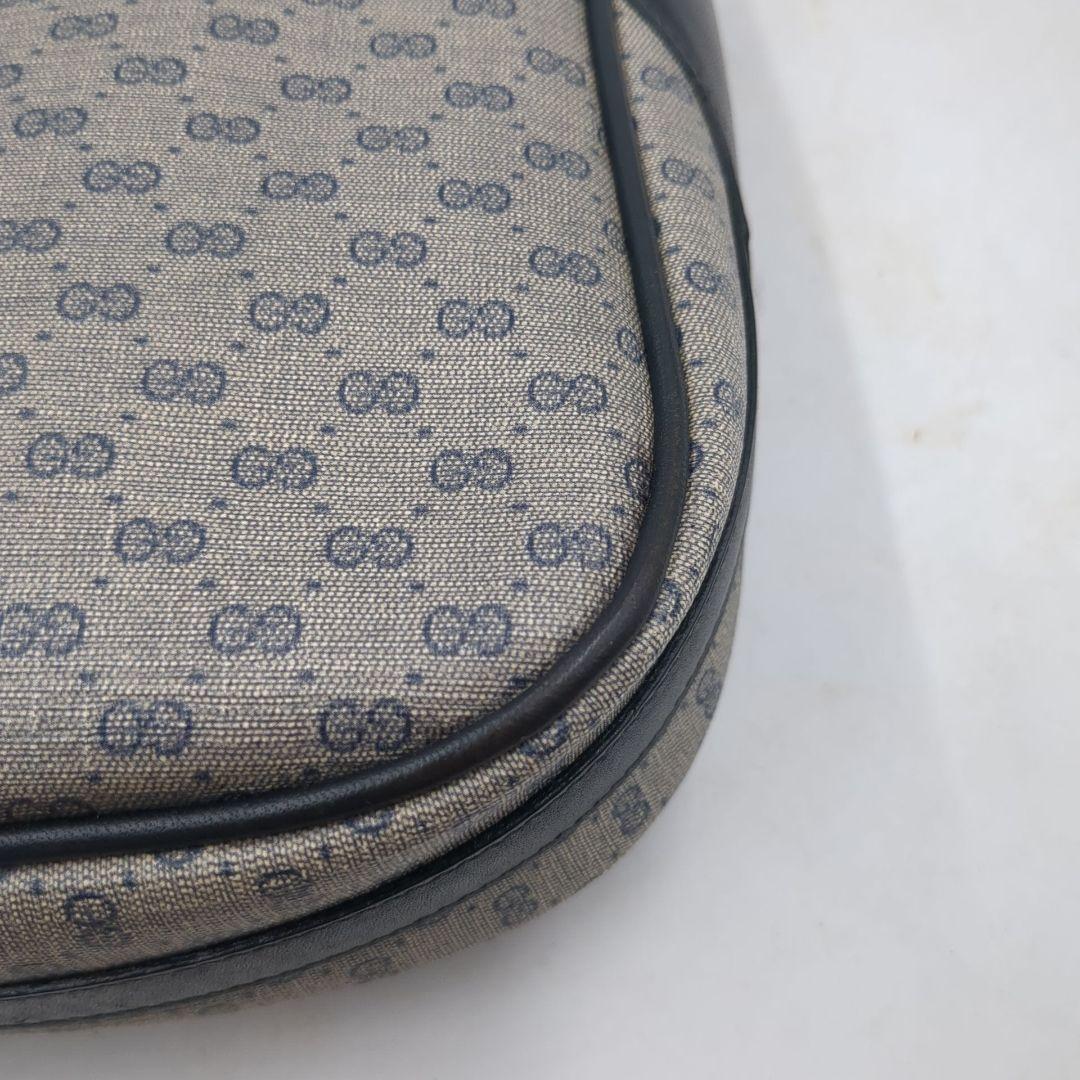 希少 OLD GUCCI マイクロ　GG ネイビー　金具