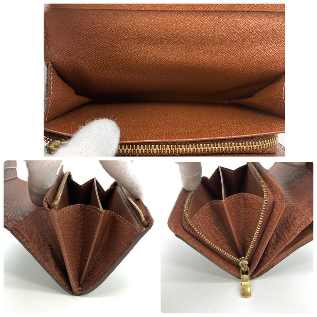 正規品 ルイヴィトン トレゾール 二つ折り財布 モノグラム L字ファスナー