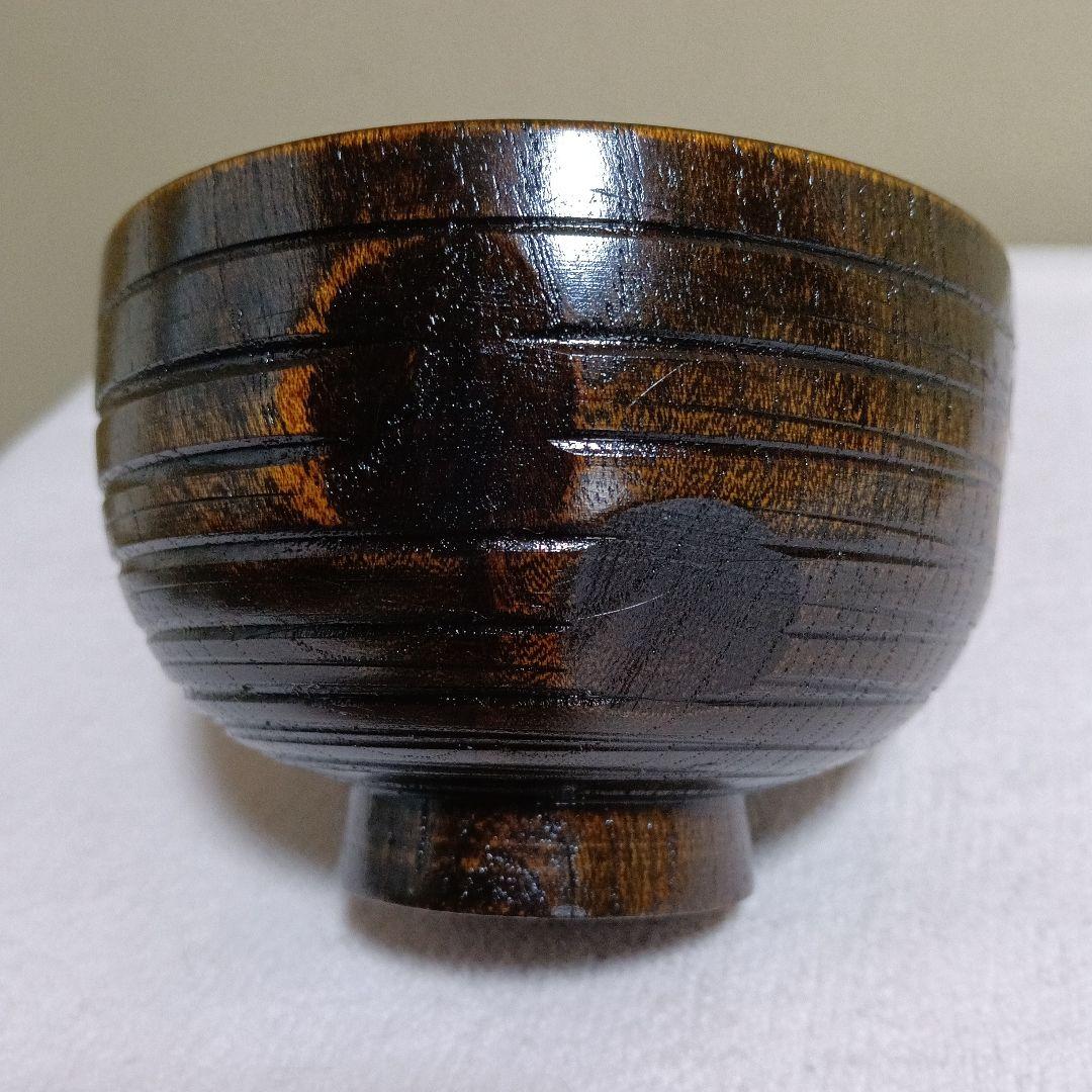篭付汁椀六客　乱筋亀甲　ビンテージ　5070-01