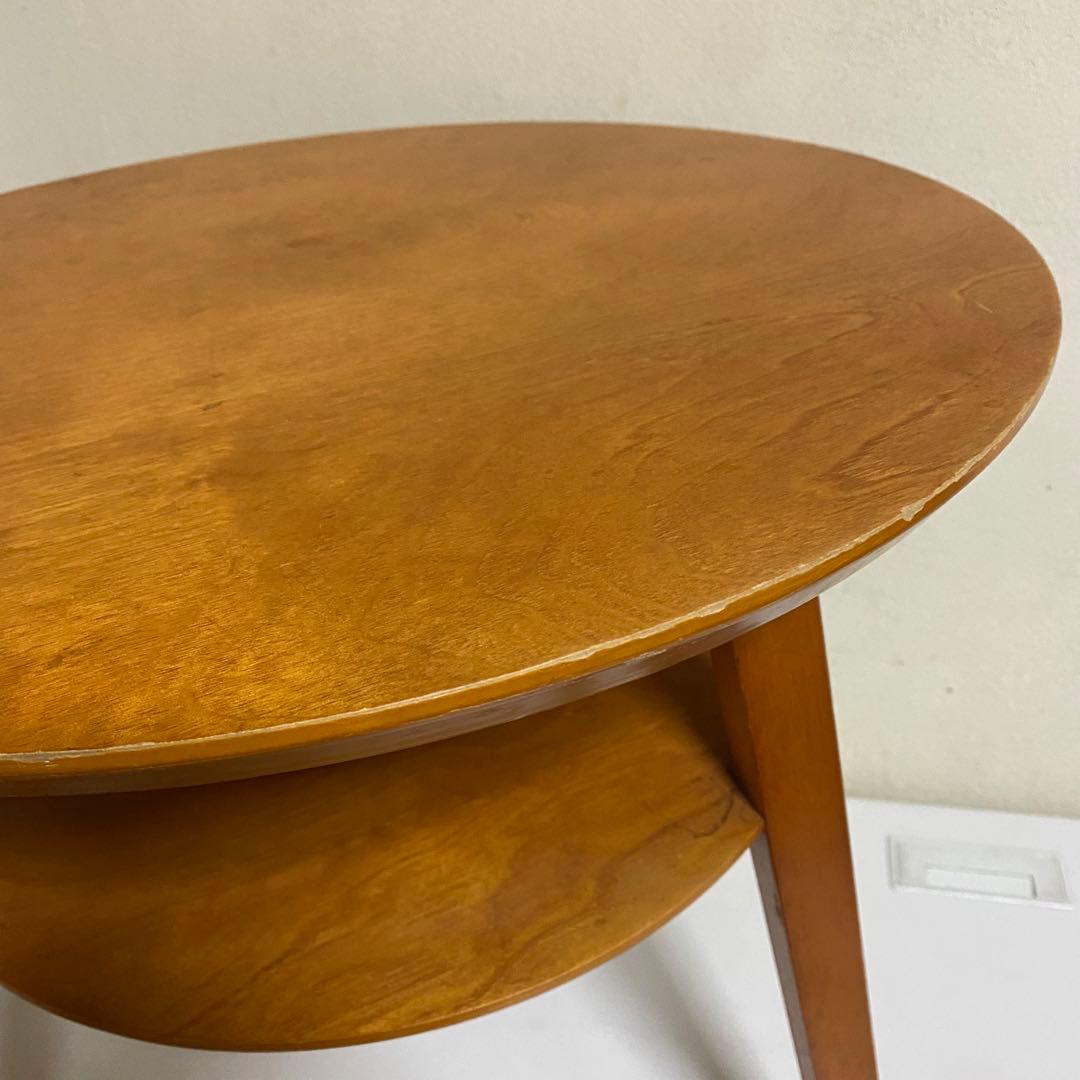 ACTUS購入 丸テーブル サイドテーブル コーヒー 天然木 バーチ材 アクタス