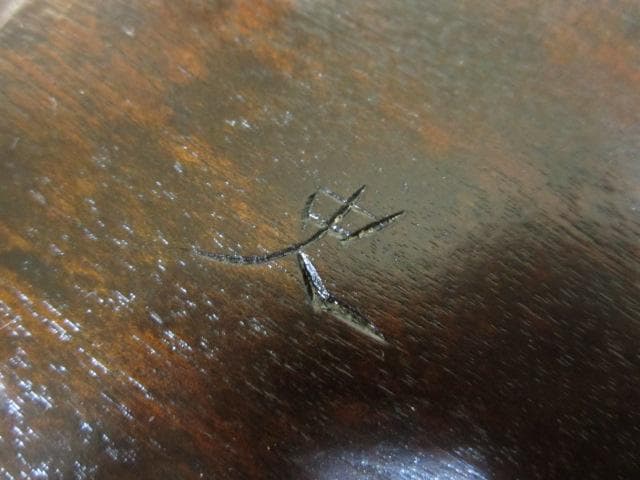 松本民芸家具 ミズメザクラ 無垢材 A型 丸テーブル ダイニングテーブル 円卓