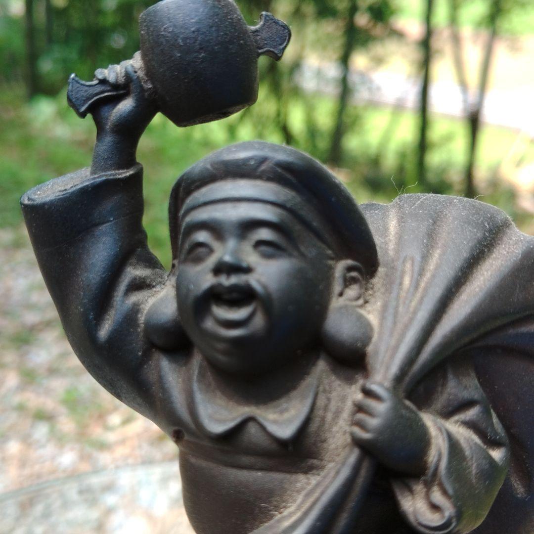アンティーク　銅鋳物　大黒天像