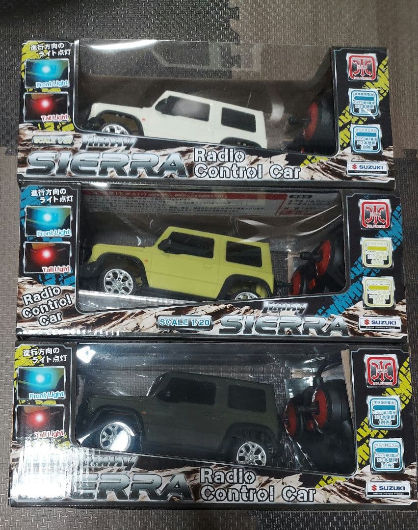 ジムニーシエラ、工事車両、お片付けパトカー、トランスポーターセット