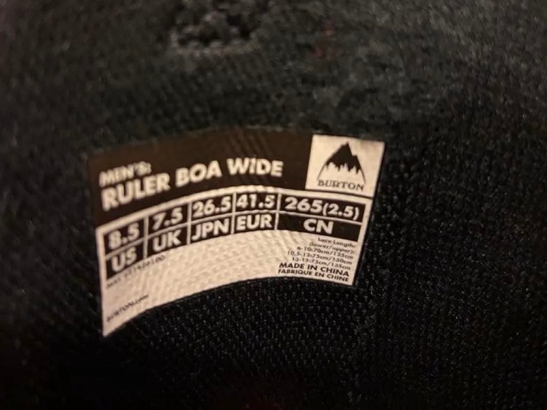 スノーボード BURTON RULER BOA 26.5cm