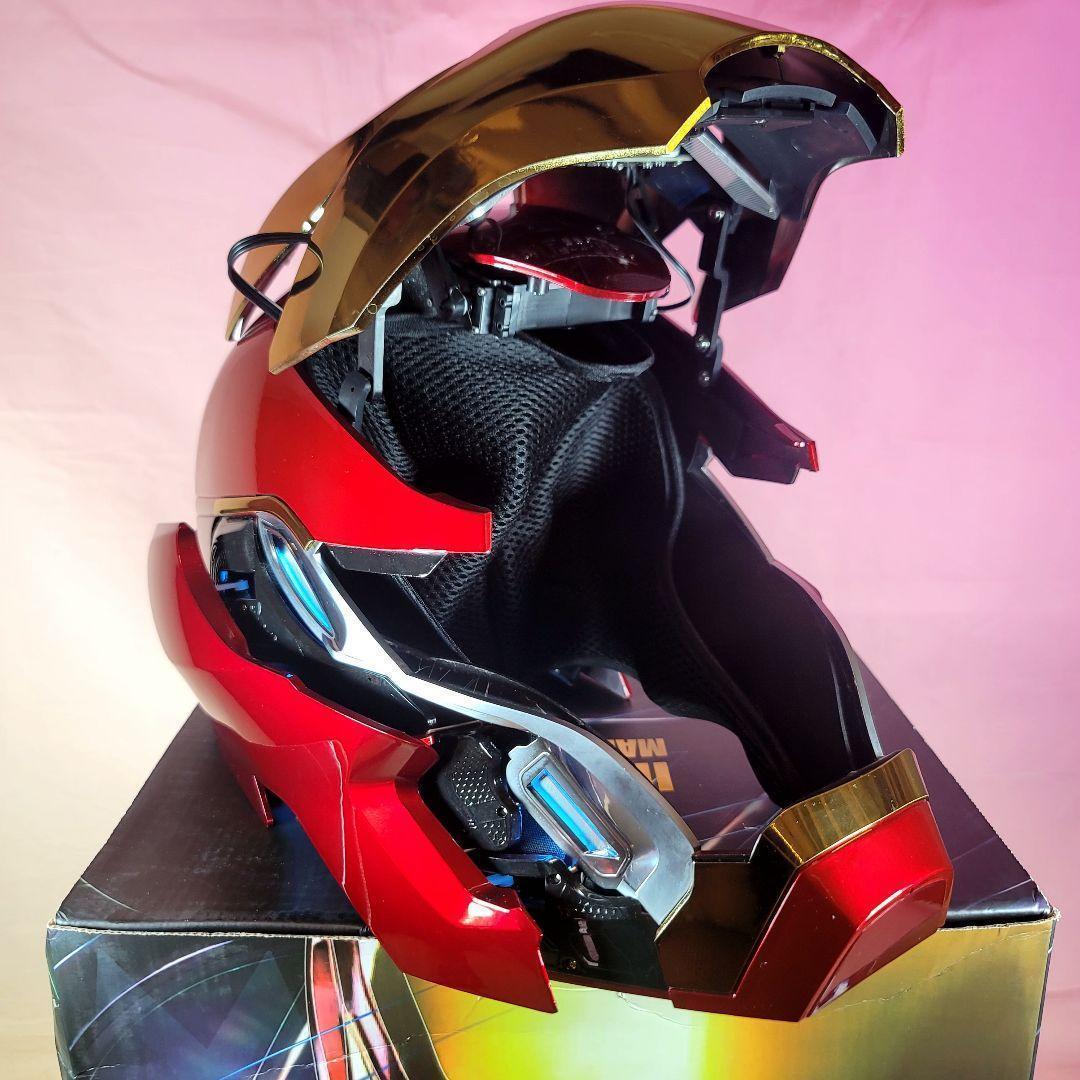 【アイアンマン】最新モデル 音声自動開閉マスク LED マーク50 ヘルメット