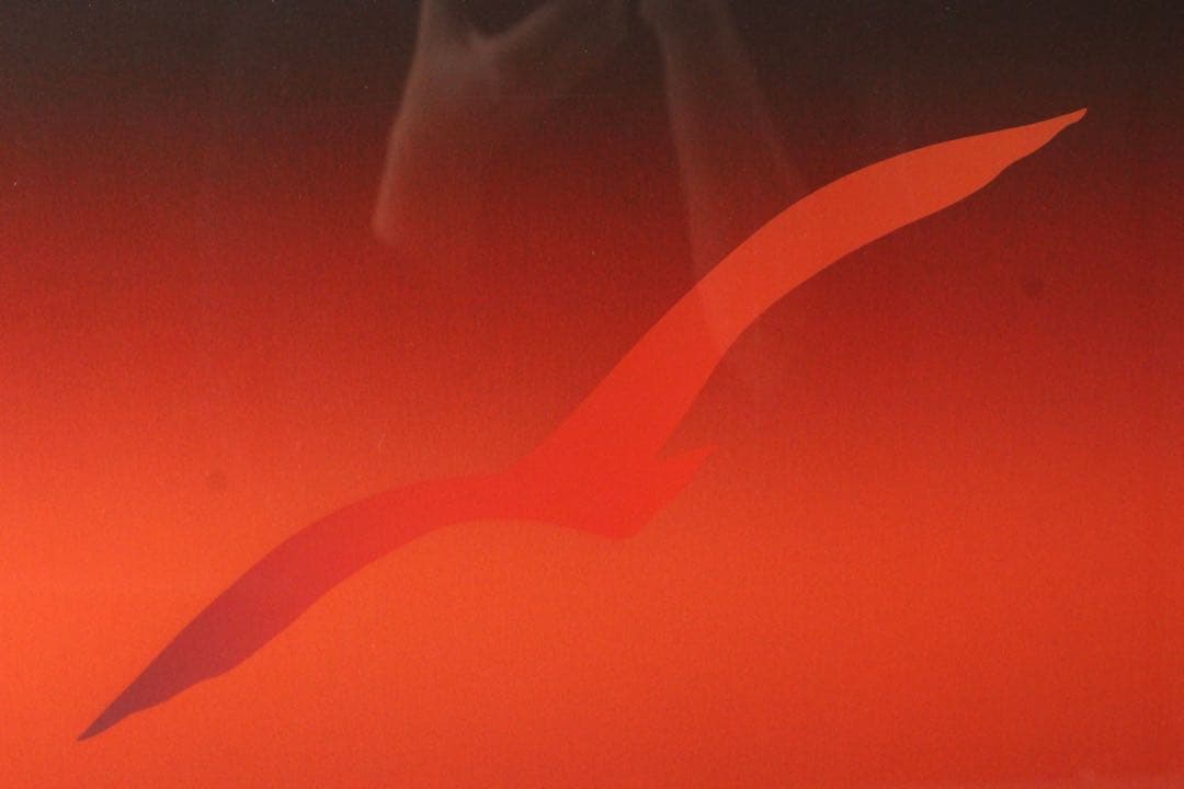 No5304 額装　井上公三　「Goeland III」　かもめ　版画　送料無料