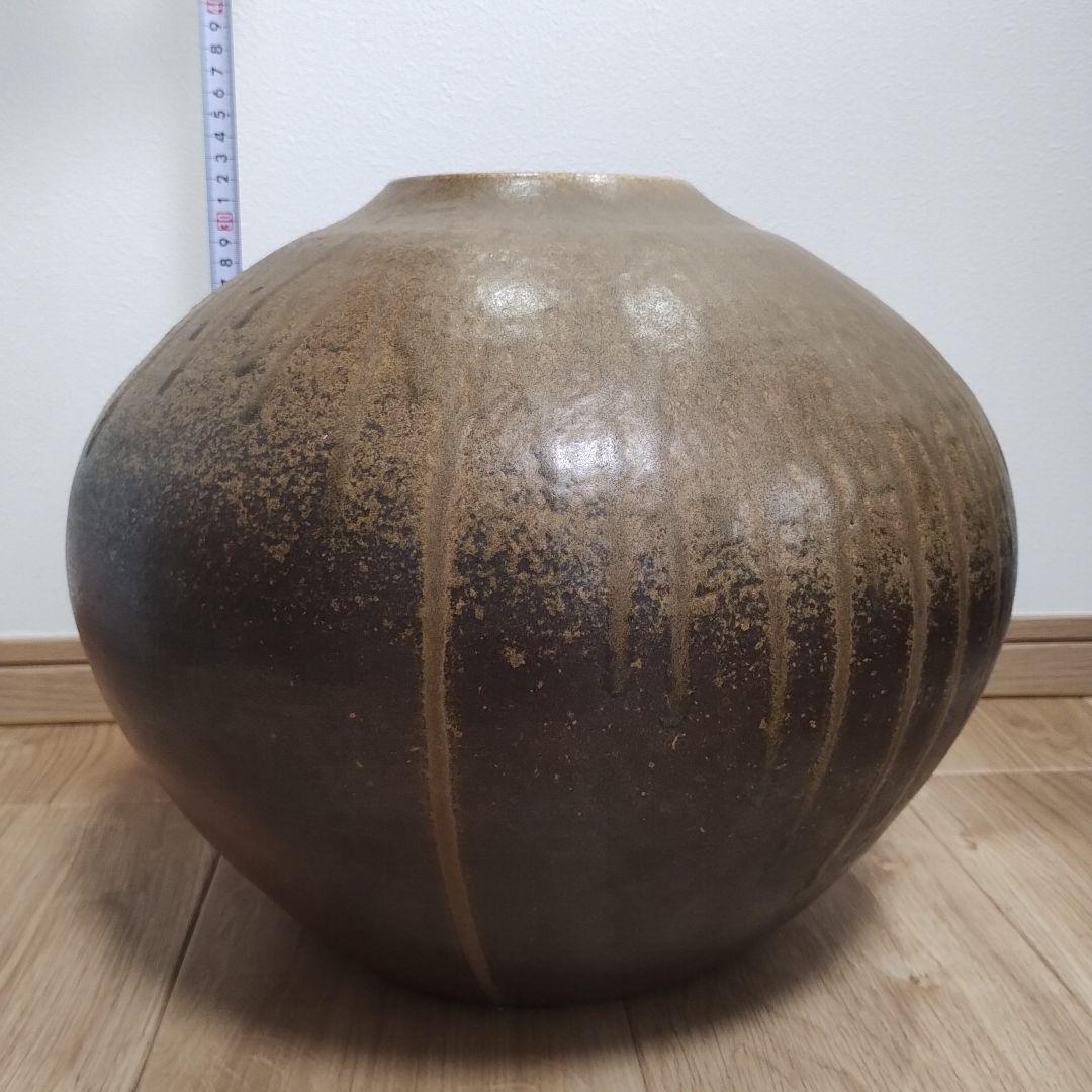 備前焼　花瓶 約11cm口径