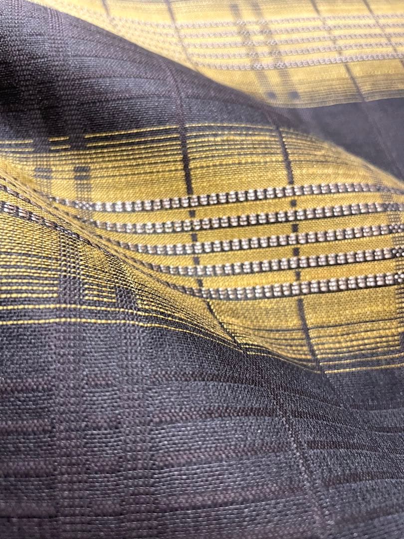 未使用 弥栄織物 リバーシブル 全通 袋帯 端布