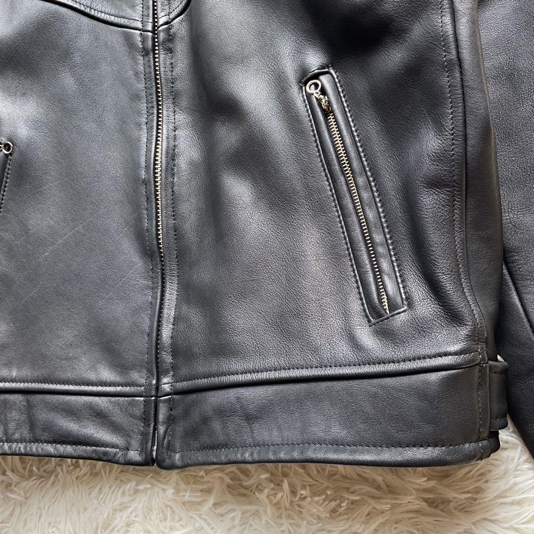 人気✨ハーレーダビッドソン　レザージャケット　シングルライダース　L ブラック