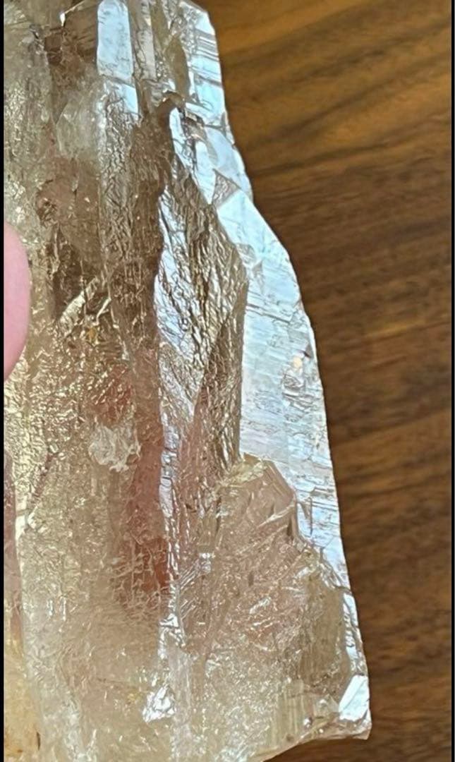 【希少】天然非加熱 シトリン カテドラル原石 555g 高透明　単結晶　黄水晶