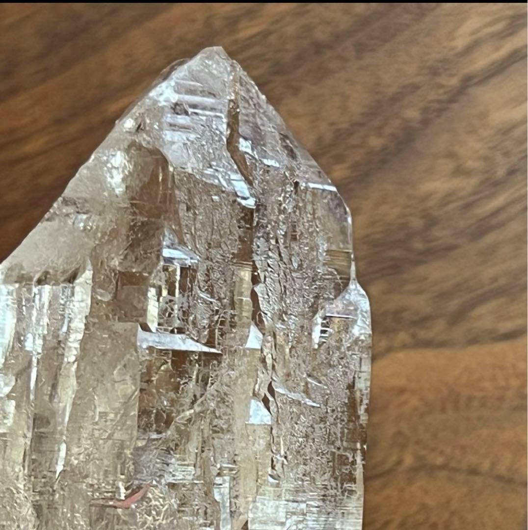 【希少】天然非加熱 シトリン カテドラル原石 555g 高透明　単結晶　黄水晶