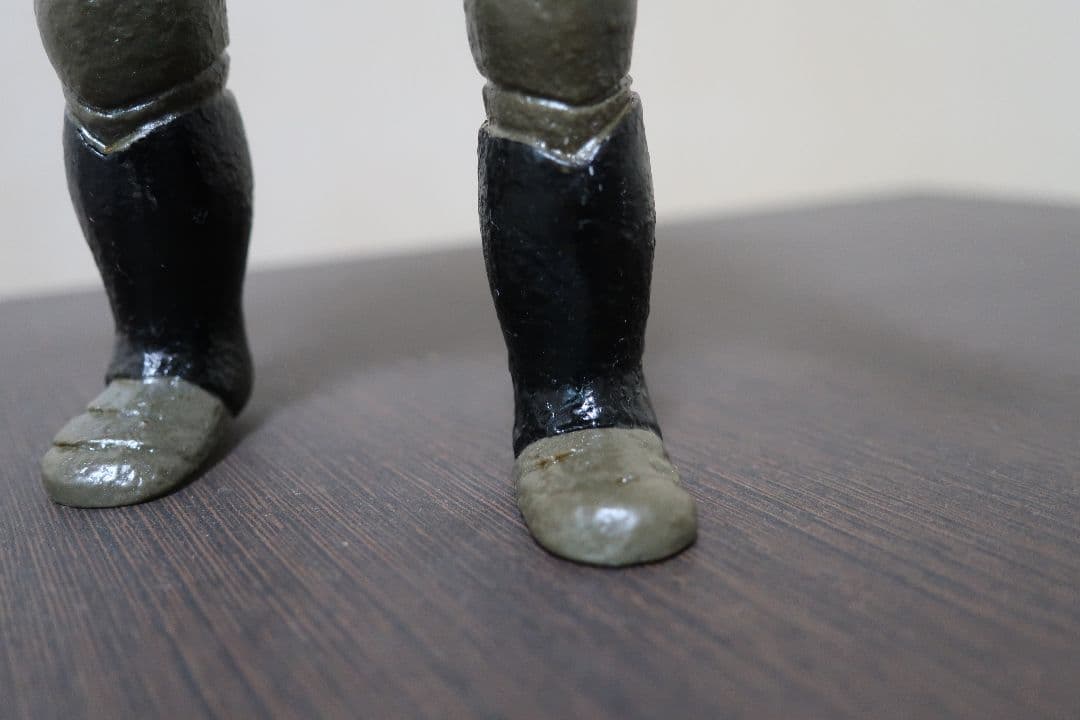 血車魔神斎 変身忍者嵐 ソフビ 50年前 高さ約２６cm バンダイ