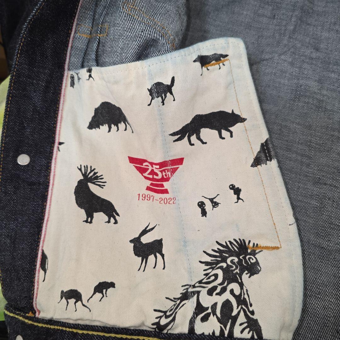 ジブリ GBL×桃太郎ジーンズ　もののけ姫　デニムジャケット　Mサイズ