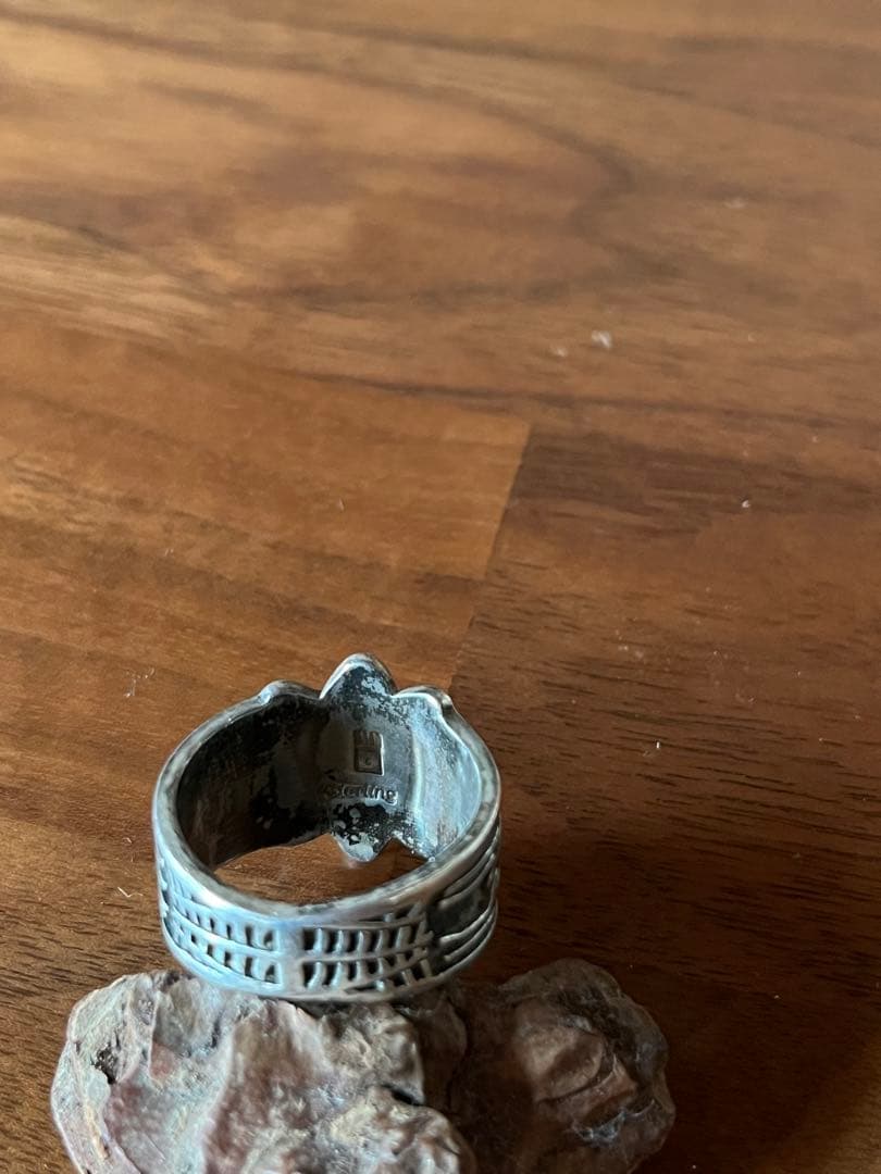 ホピ　ジェラルド・ ロマヴェンテマ　インディアンジュエリー リング サンフェイス