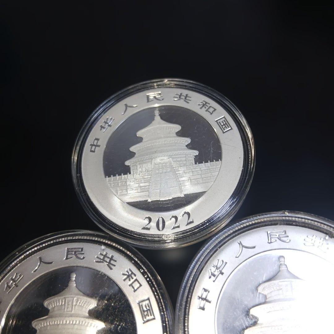 純銀パンダ 銀貨 2010・2017・2022年 3枚セット