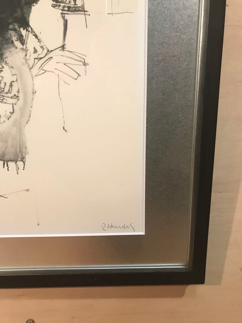 ロバート・ハインデル「Portrait of K」シルクスクリーン　直筆サイン有