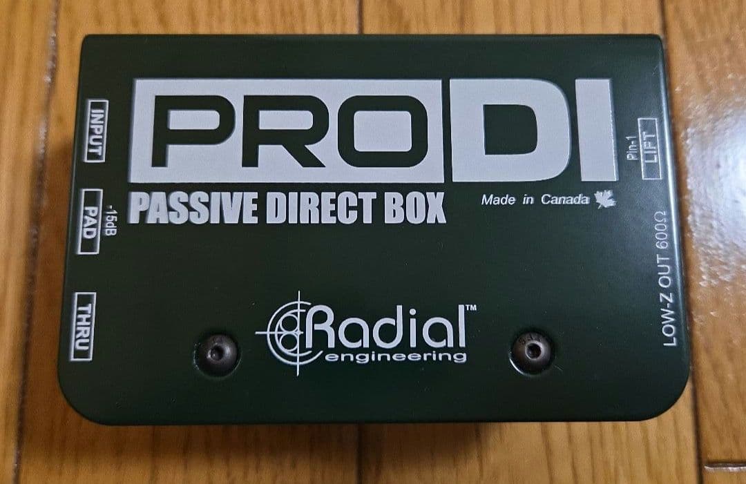 Radial Engineering PRO DI パッシブダイレクトボックス