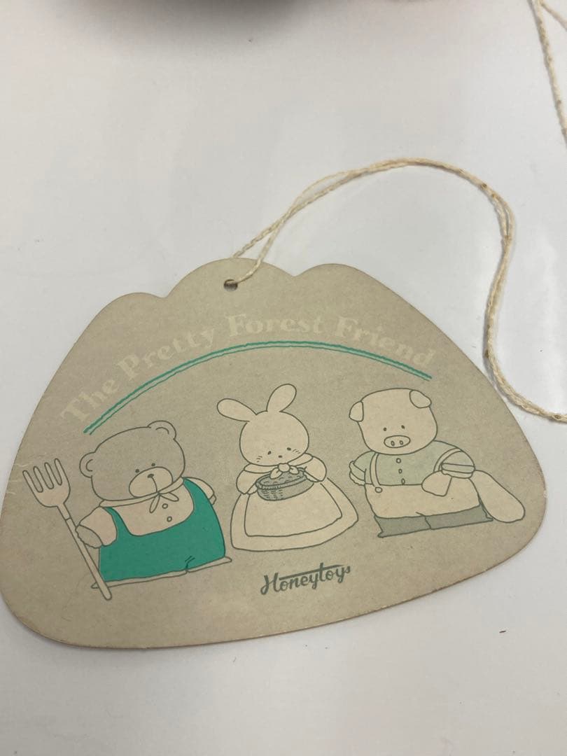 タグ付き ハニートイス　くまじろう くま　ぬいぐるみ 風呂敷 おにぎり