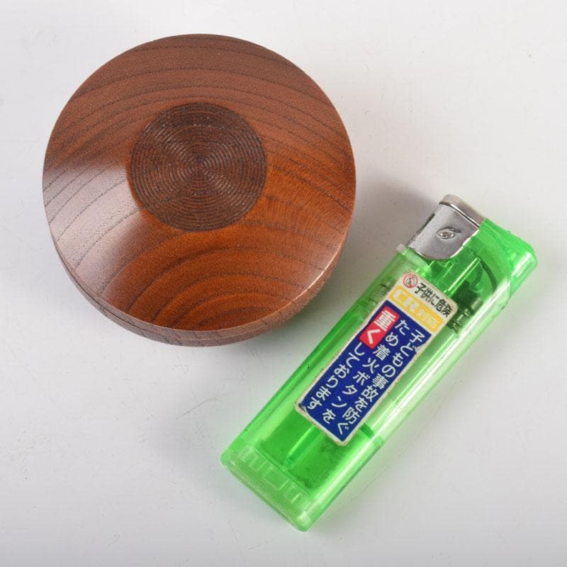 茶道具　塗師　川瀬表完作　欅拭漆　香合　共箱　V　6834