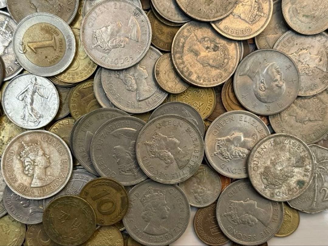 古銭　外国　海外　まとめ　約4.5kg