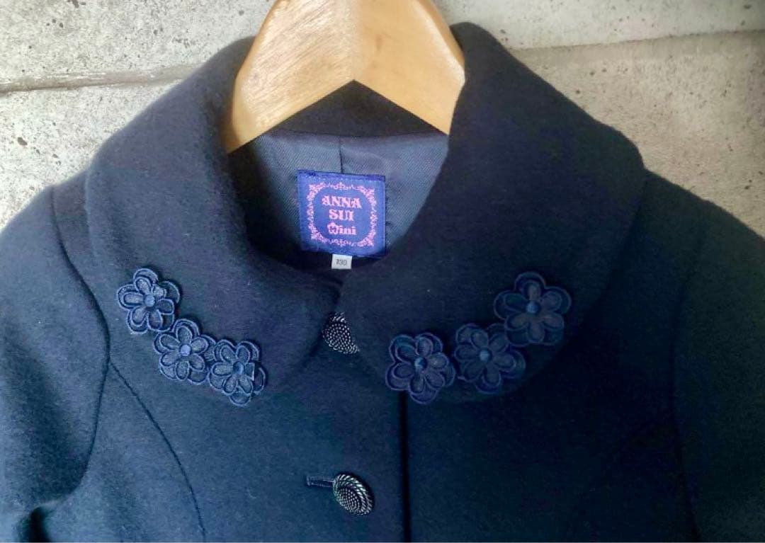 アナスイミニ　コート　ウールコートエーラインコート130cm