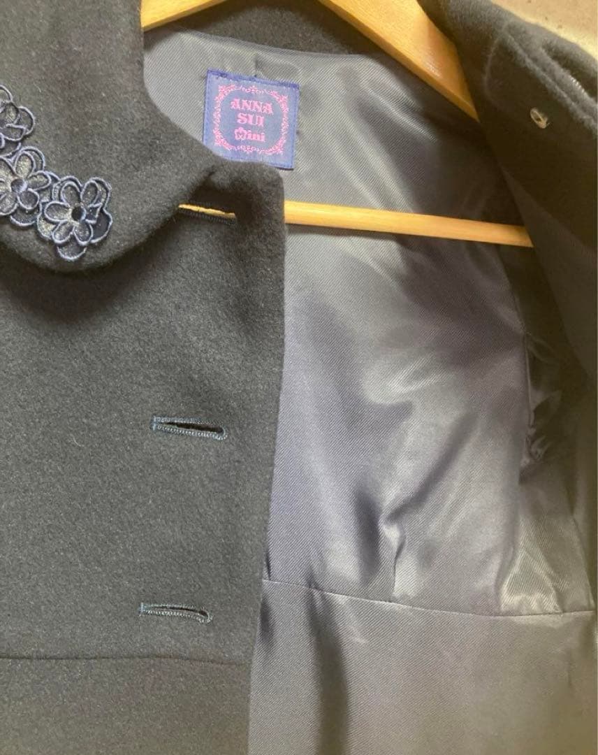 アナスイミニ　コート　ウールコートエーラインコート130cm