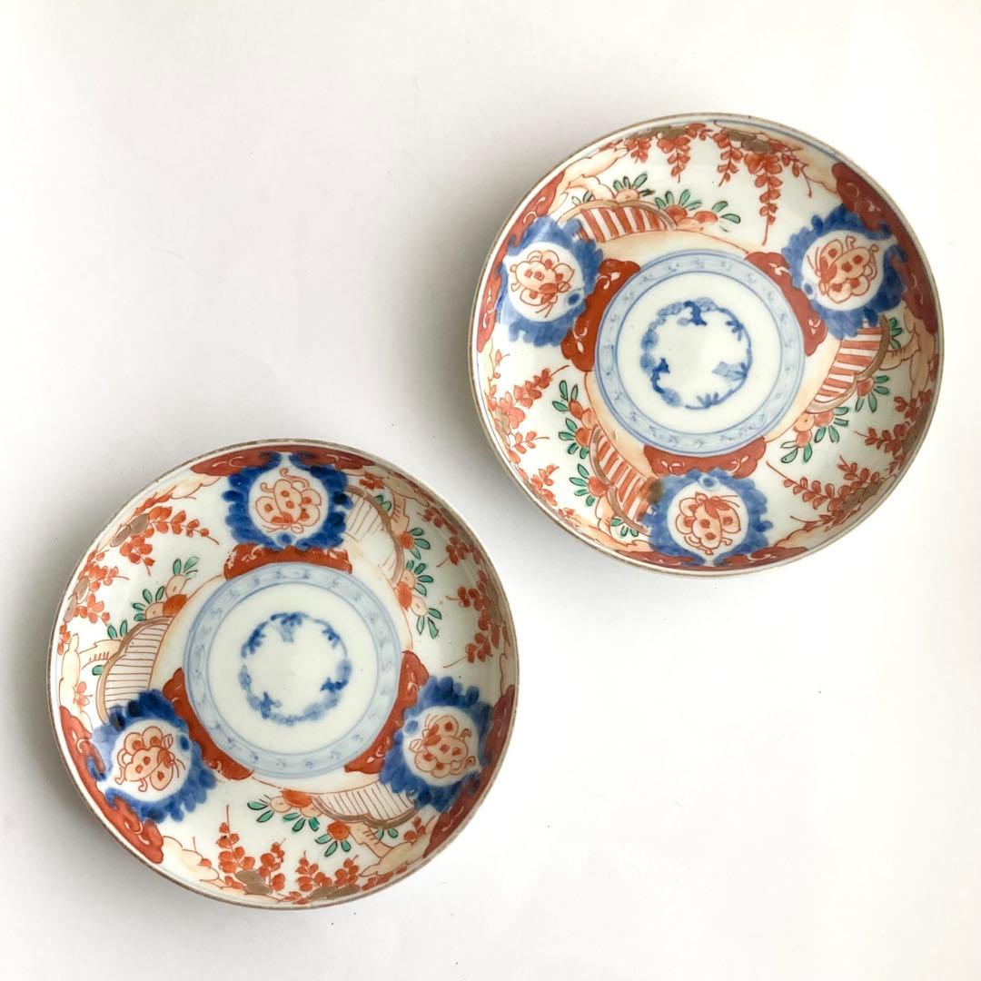 赤絵蝶赤絵皿　器　九谷焼や犬山焼、香蘭社や柿右衛門、大聖寺伊万里、古伊万里好きに