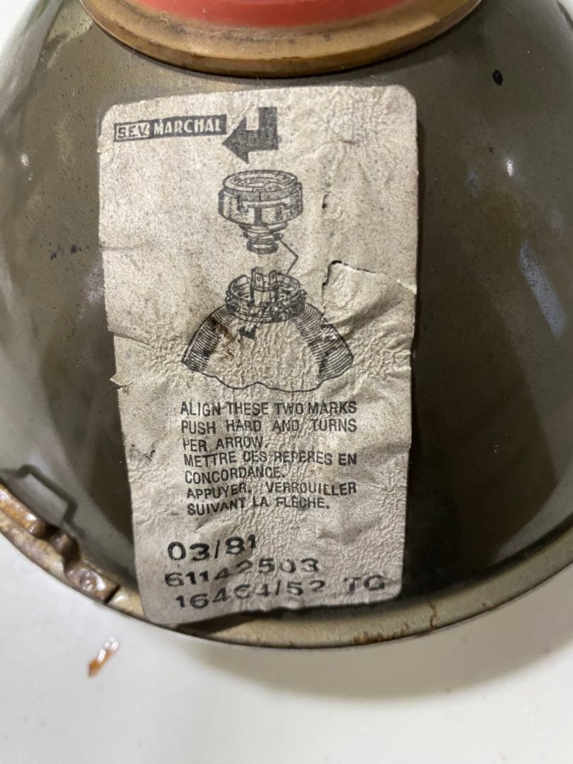 マーシャルヘッドライト　当時物