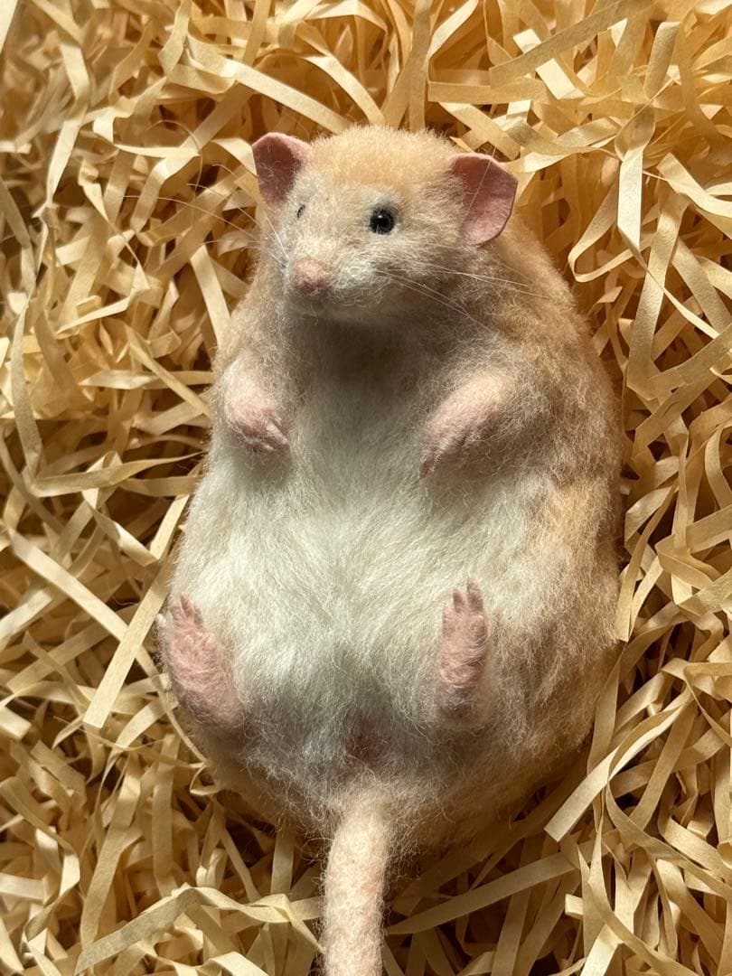 ファンシーラット　羊毛フェルト