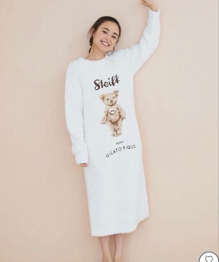 ジェラピケ　Steiff ジェラートJamesジャガードワンピース　シュタイフ