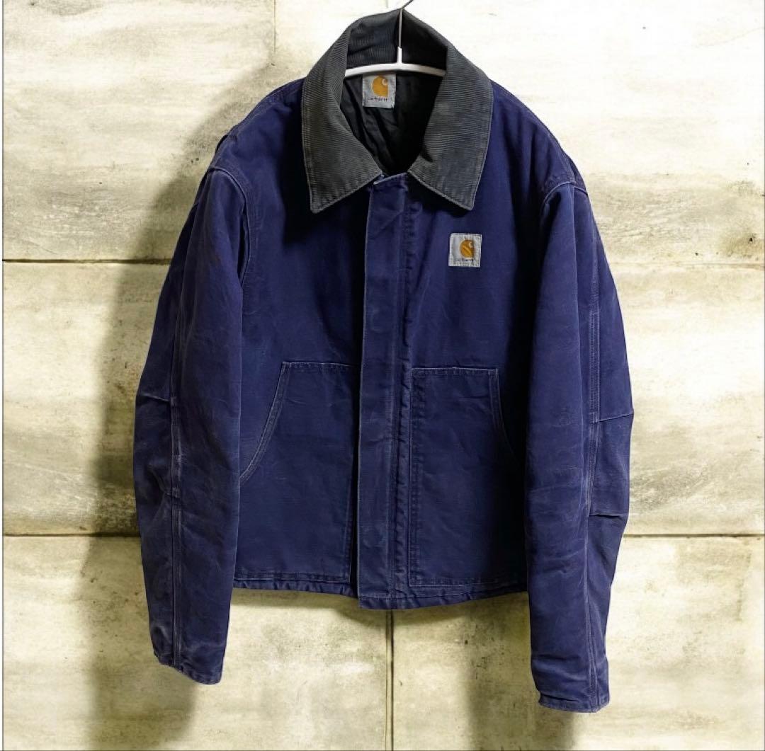 超スペシャル　トラディショナルジャケット　stussyネイビー　 ダック生地