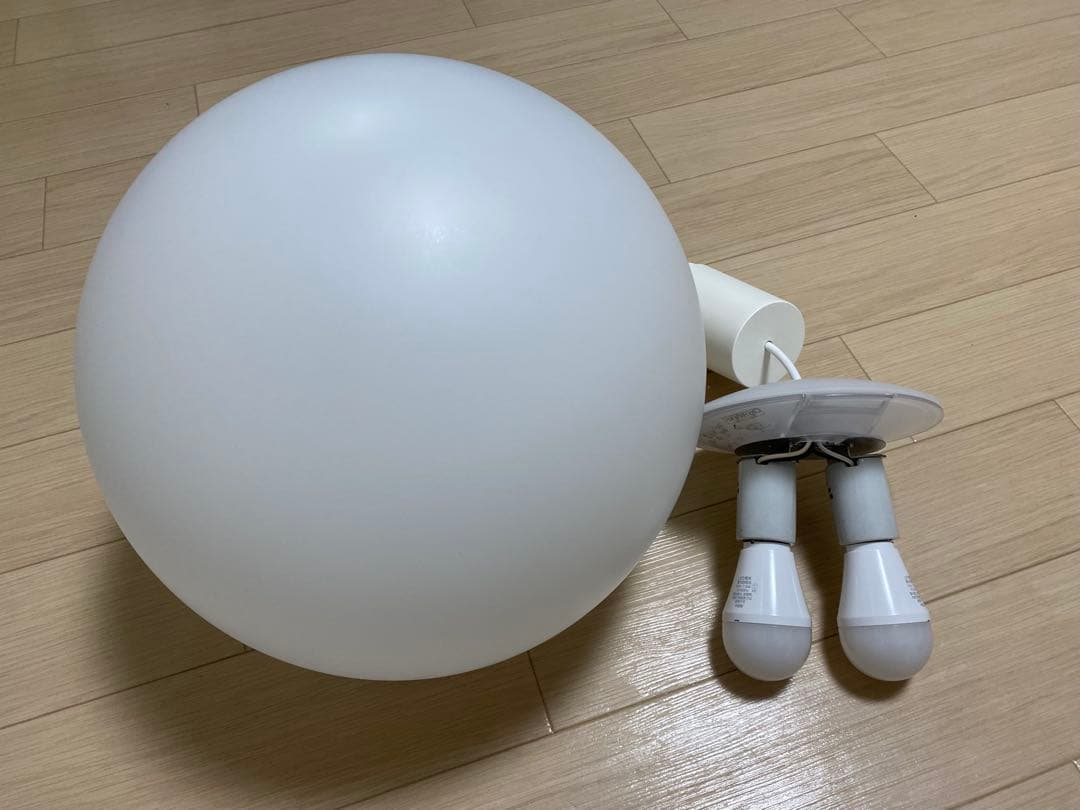 【美品】廃盤 無印良品 ペンダントライト 丸 Ｌ ホワイト