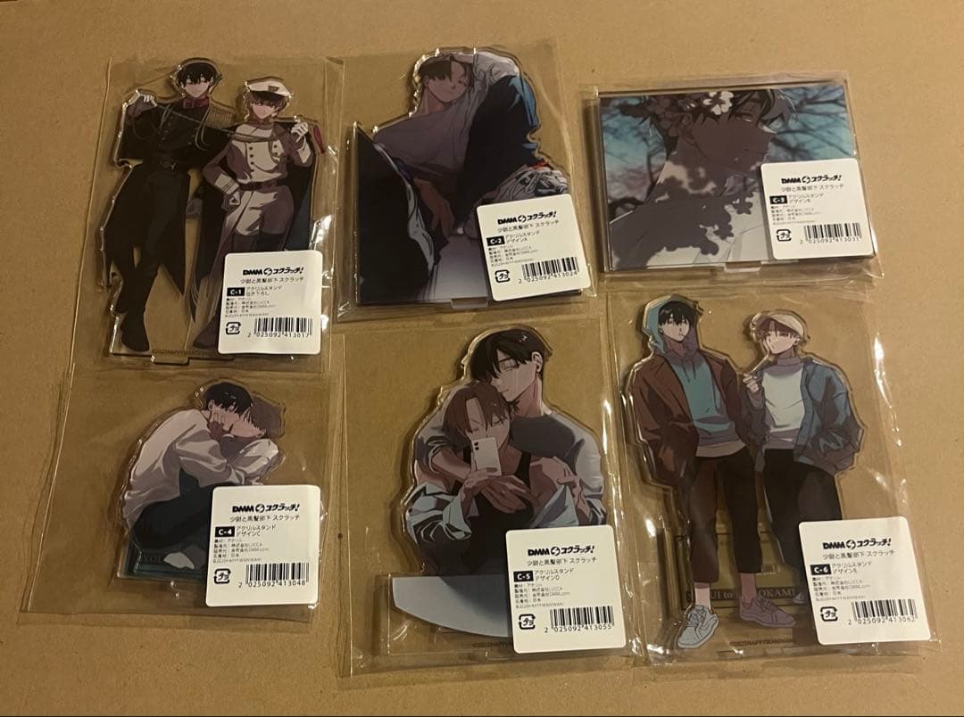 最安値⭐︎ 少尉と黒髪部下 DMMスクラッチ C賞 アクリルスタンド 全6種セット