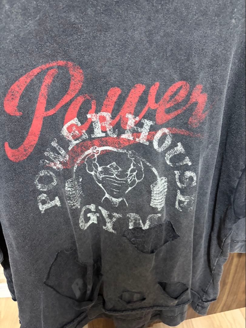 LYFT×パワーハウスジム　最新ダメージTシャツ　極美品　M