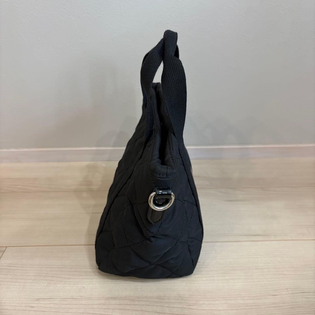 【未使用品】MARYQUANT キルティング 2wayバッグ デイジー　ブラック