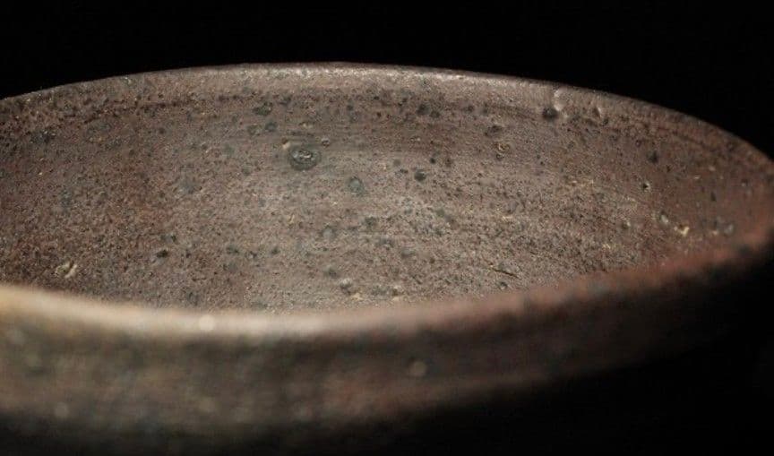 【南蛮茶碗】山本安朗　窯変の美　龍の背窯　焼き締め　抜群の仕上がり　師：川渕直樹